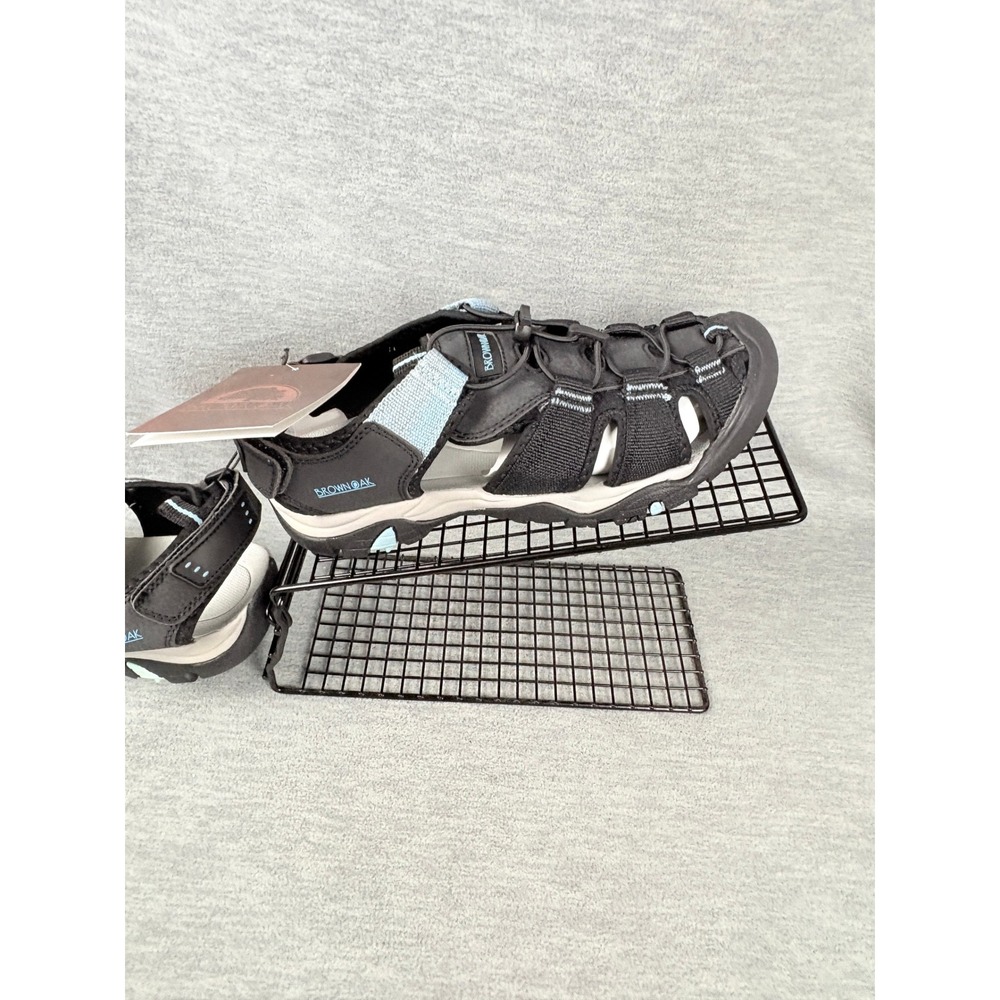 Brown Oak Hiking Sandals Womens 9 Black Blue Waterproof Outdoors